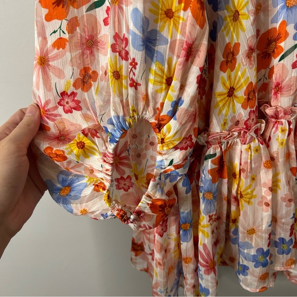 Buddy Love Grace Long Sleeve Short Dress in Wild Flower - Picture 7 of 7